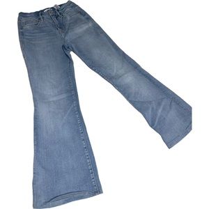 Good American Cropped Flare Denim